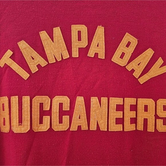Fanatics Tampa Bay Buccaneers Throwback Bomber Jacket Felted Varsity Zip-Up Sz L - Picture 3 of 15